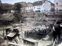 Dolac. Gradilište buduće tržnice 1926. godine. Vidi se ulaz u tunel prema Kaptolu (Foto Vladimir Horvat, MGZ) C